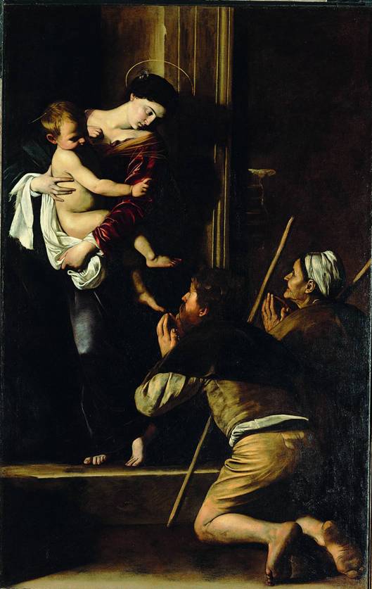 Figura 2: Michelangelo Merisi detto il Caravaggio, La Madonna di Loreto o Madonna dei Pellegrini, Roma, Chiesa di Sant’Agostino