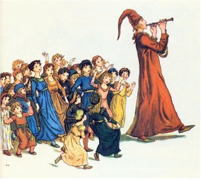 Pied Piper, illustrazione di Kate Greenaway