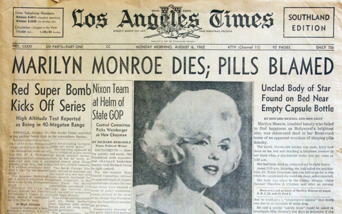 morte di marilyn